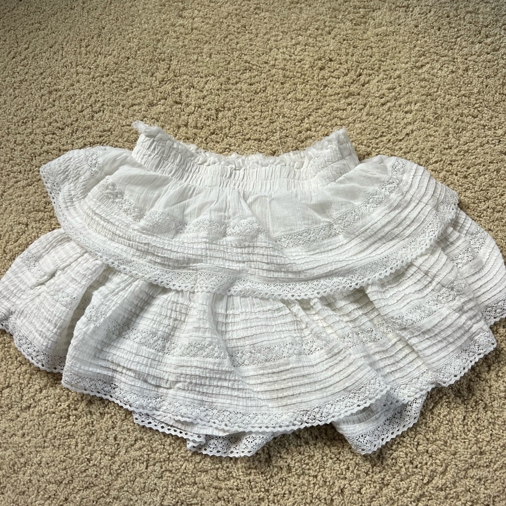 aerie mini ruffle skirt